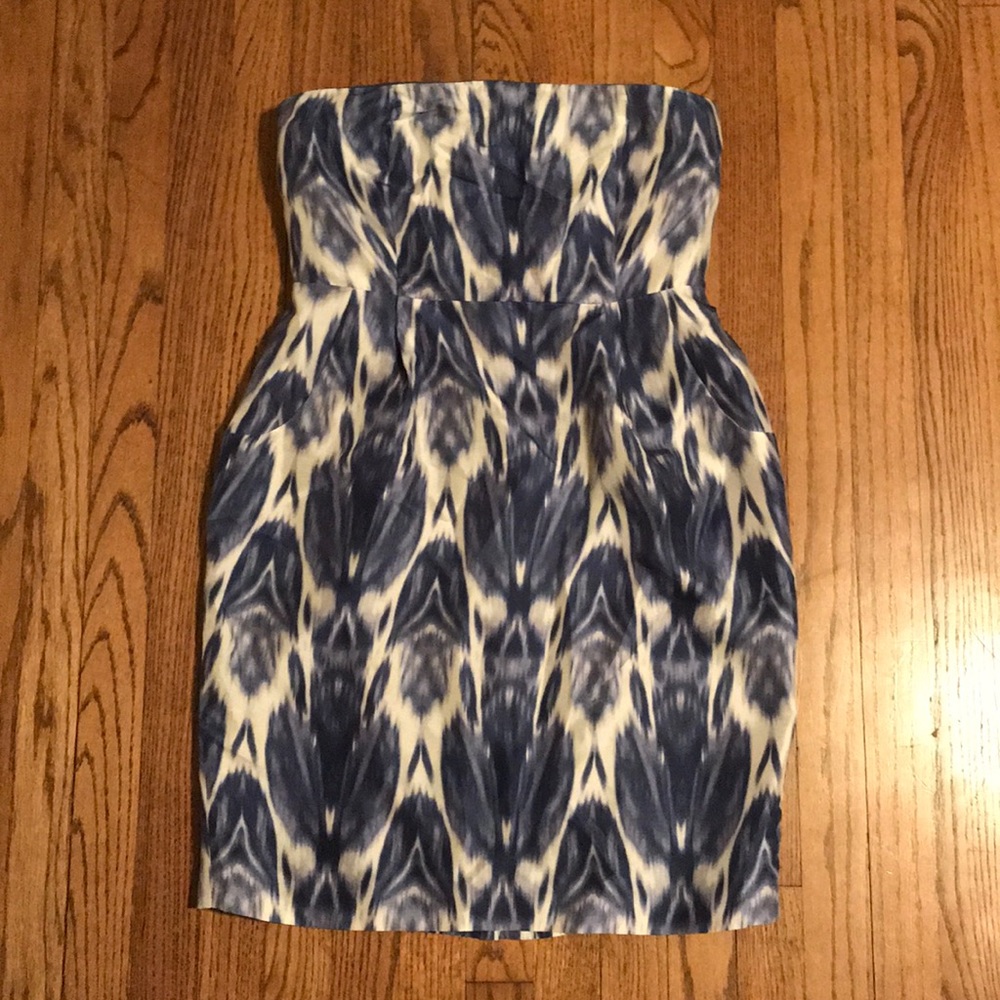 Silk J. Crew strapless dress